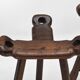 Set of 3 Vintage Brutalist Marbella Stools by Sergio Rodrigues