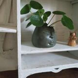 Old patinated wooden shelf