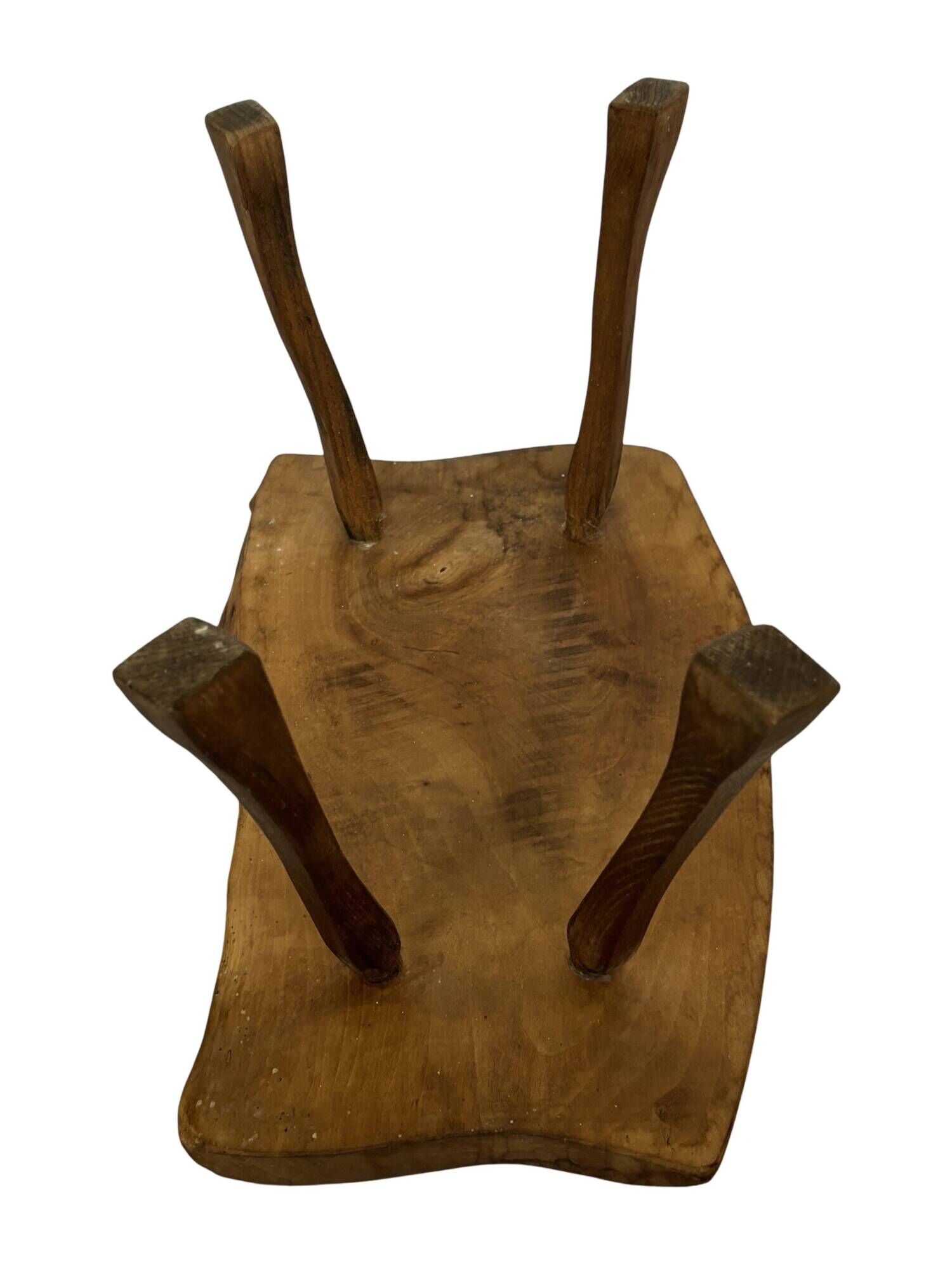 Vintage wooden side table natural design small table