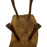 Vintage wooden side table natural design small table
