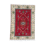 Tapis ancien maroc rabat fait main 148x212 cm