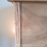 Louis XV style bedside side table in light wood