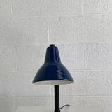Blue industrial desk lamp