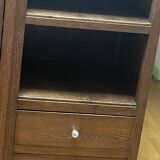 Wooden cabinet with drawers and shelves
