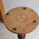 Saddle, pedestal, turned wooden column
