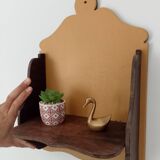 Antique wooden wall shelf