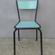 6 chaises en formica vert mint design vintage