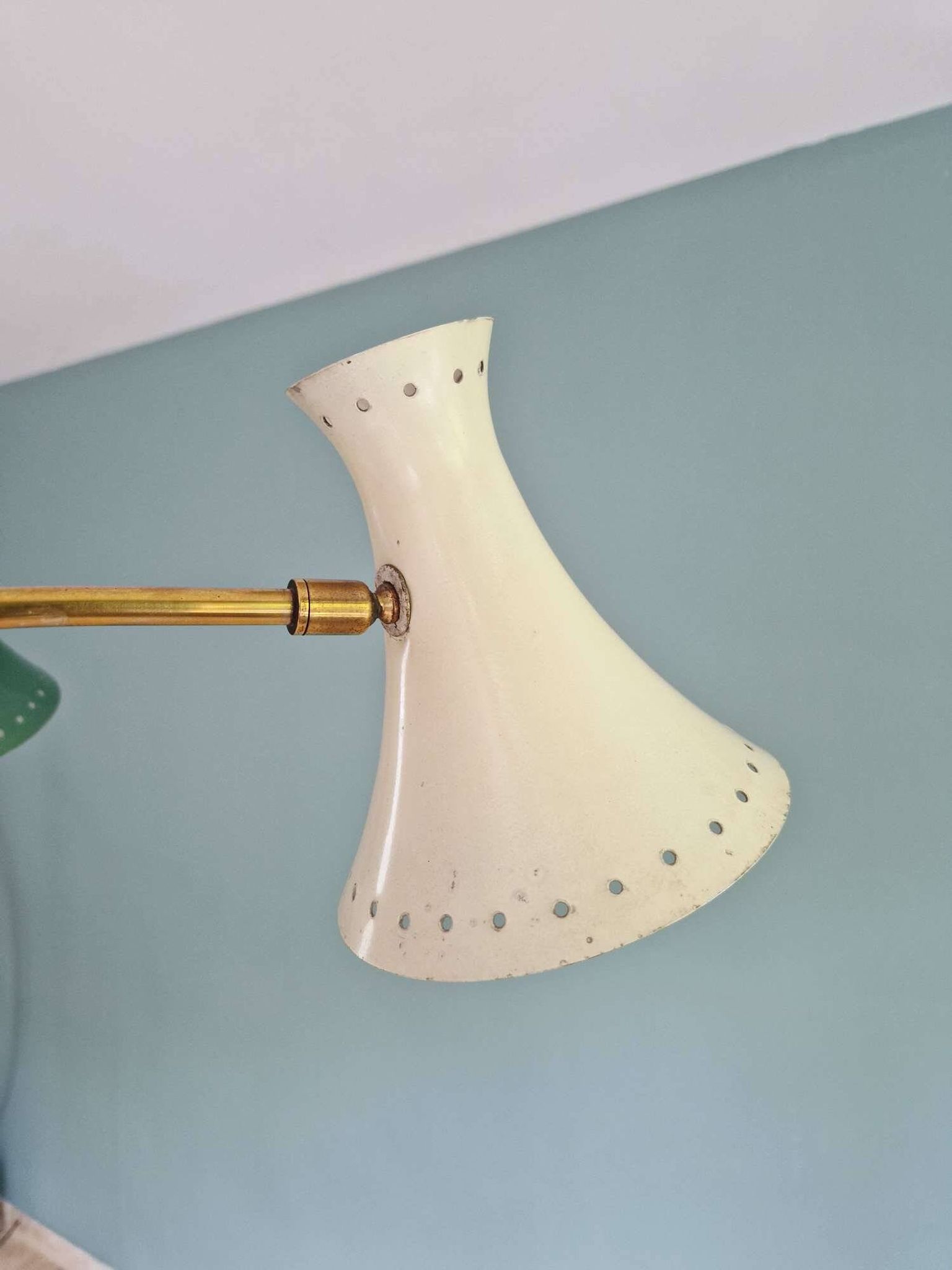 Diabolo articulated chandelier, Italian design, 1950s-60s