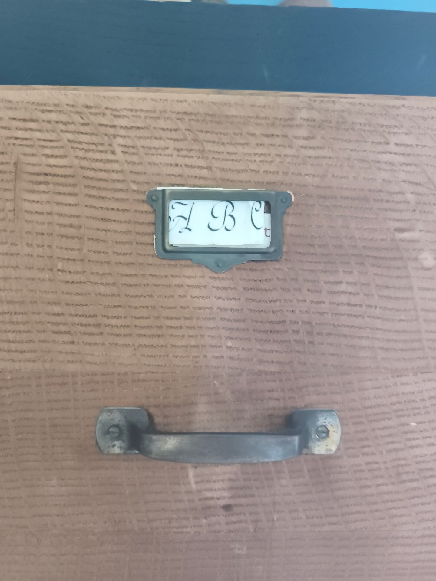Old filing cabinet in chebev.
