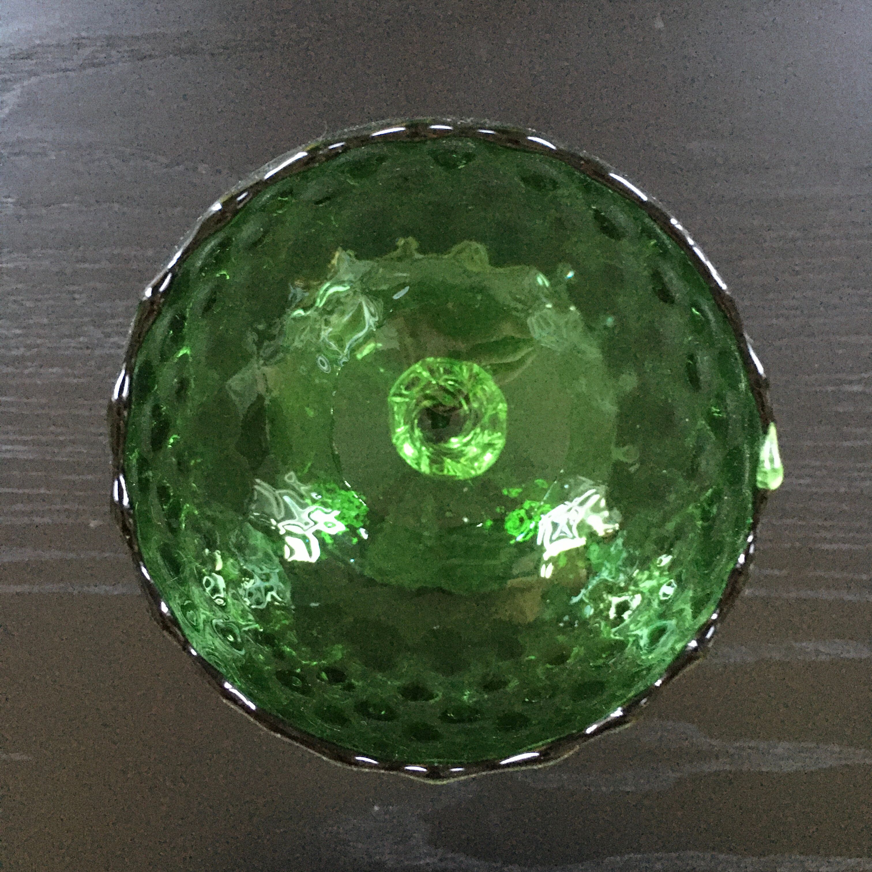 Photophore verre optique vert