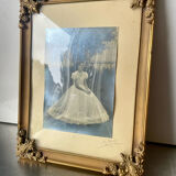 Vintage Gold colored Metal Picture Frame 25.5 cm x 19.5 cm