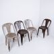 Stackable Industrial Bistro Chairs by Fibrocit of Belgium - Set of 4 - 1950s