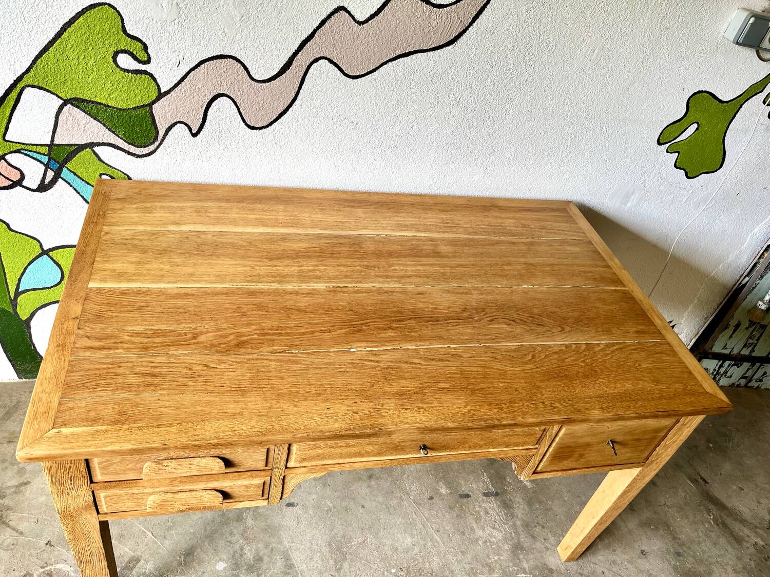 Solid oak desk