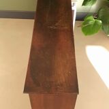 Low antique wooden storage unit