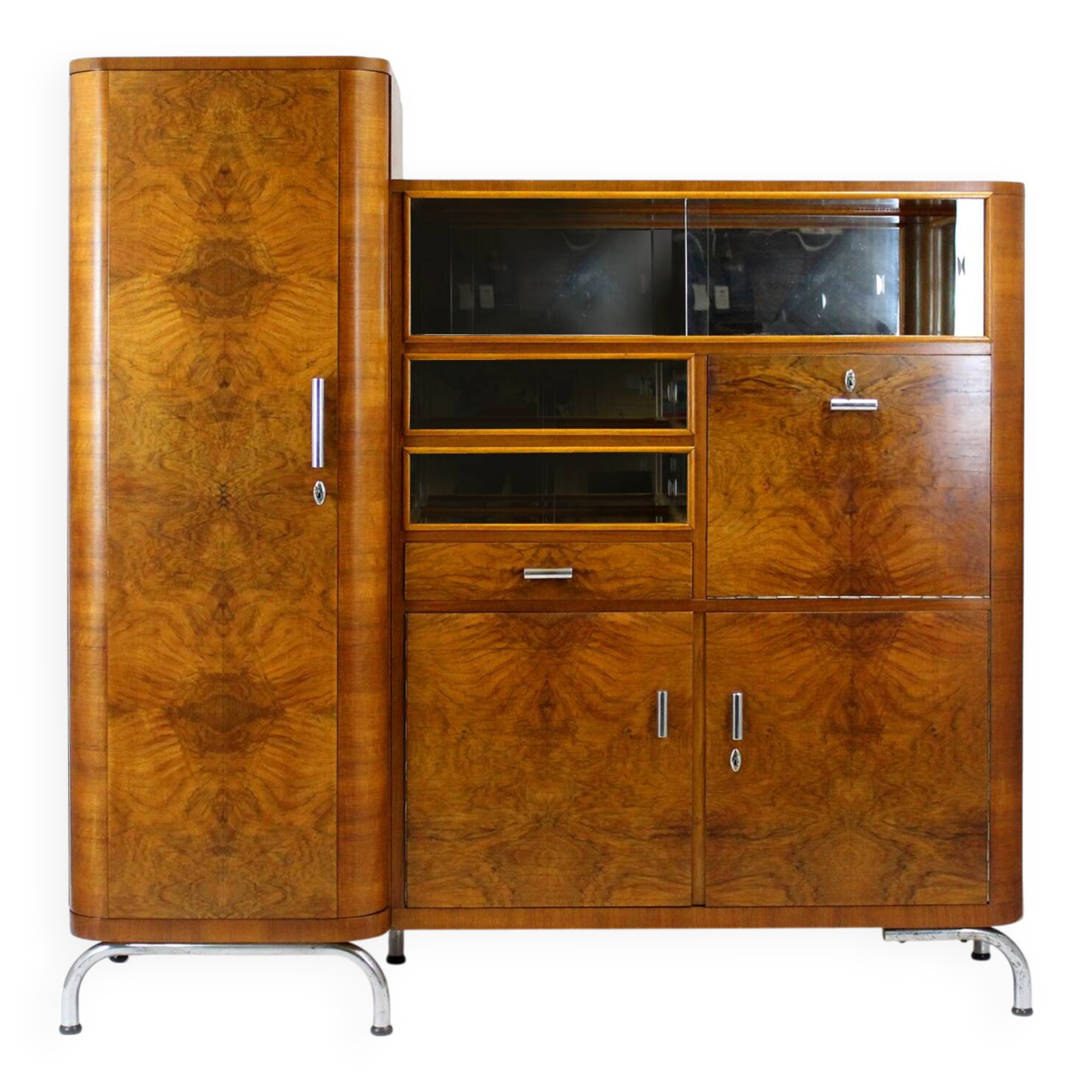 Bauhaus Office Cabinet by Robert Slezak for Slezak, Czechoslovakia, 1930s