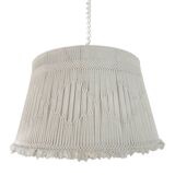 Large macrame pendant lamp 1970s / adjustable height