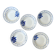 Terre de Fer Badonviller Chanzelles Blue pattern soup plates