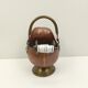 Copper pot cover and a pitcher-style brass handle