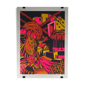 Numbered and signed screen print by Ben Sanair