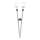 Double wall light in brass and opaline glass, 1960