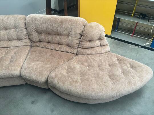 Vintage XXL round modular sofa, 1970s