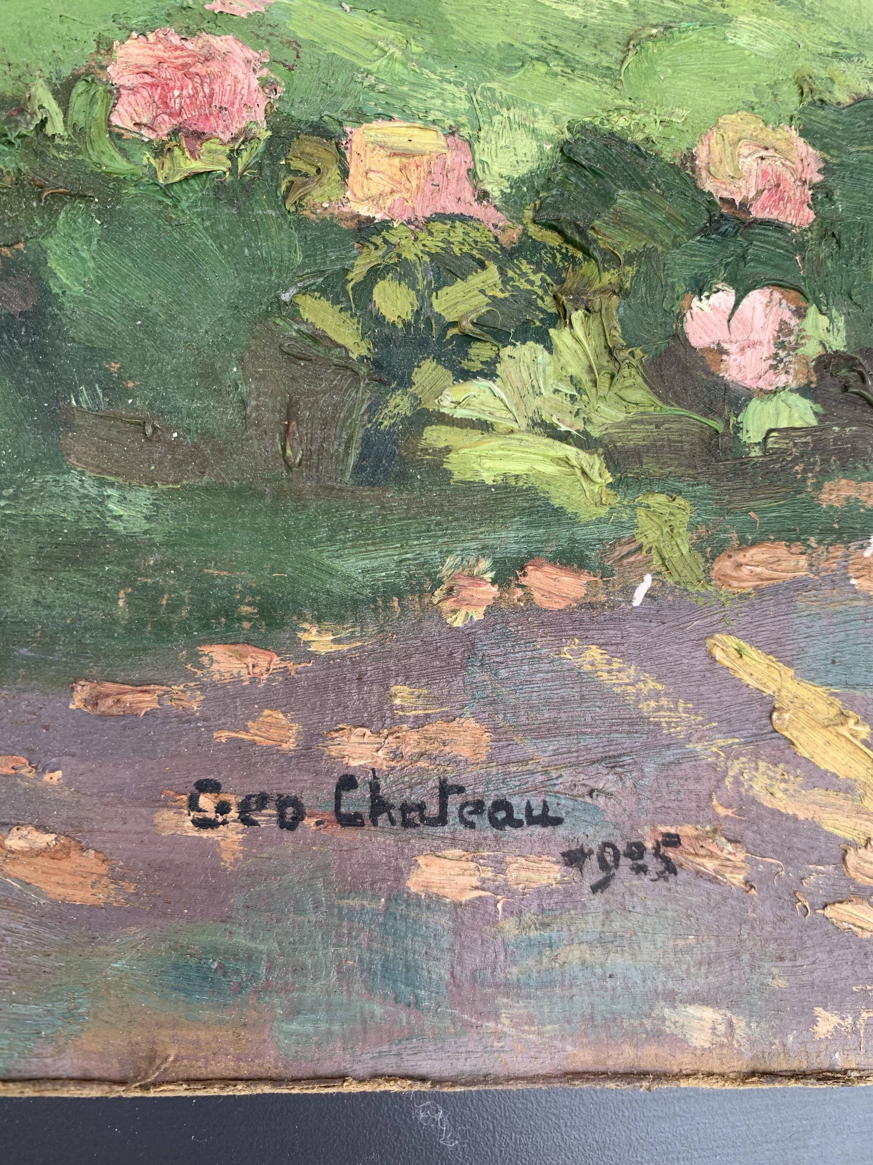Oil on cardboard by Georges Chateau 1925