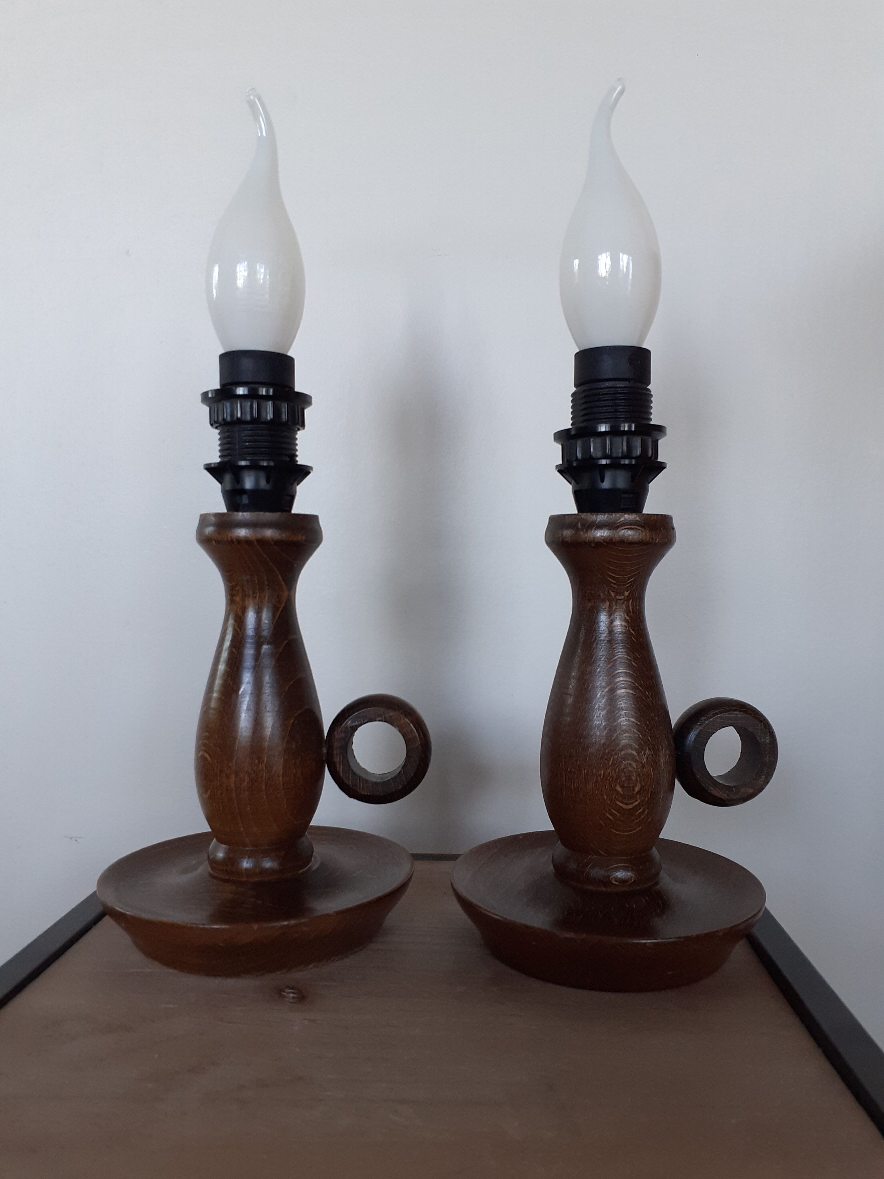 Pair of bedside lamps