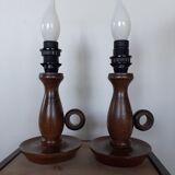 Pair of bedside lamps