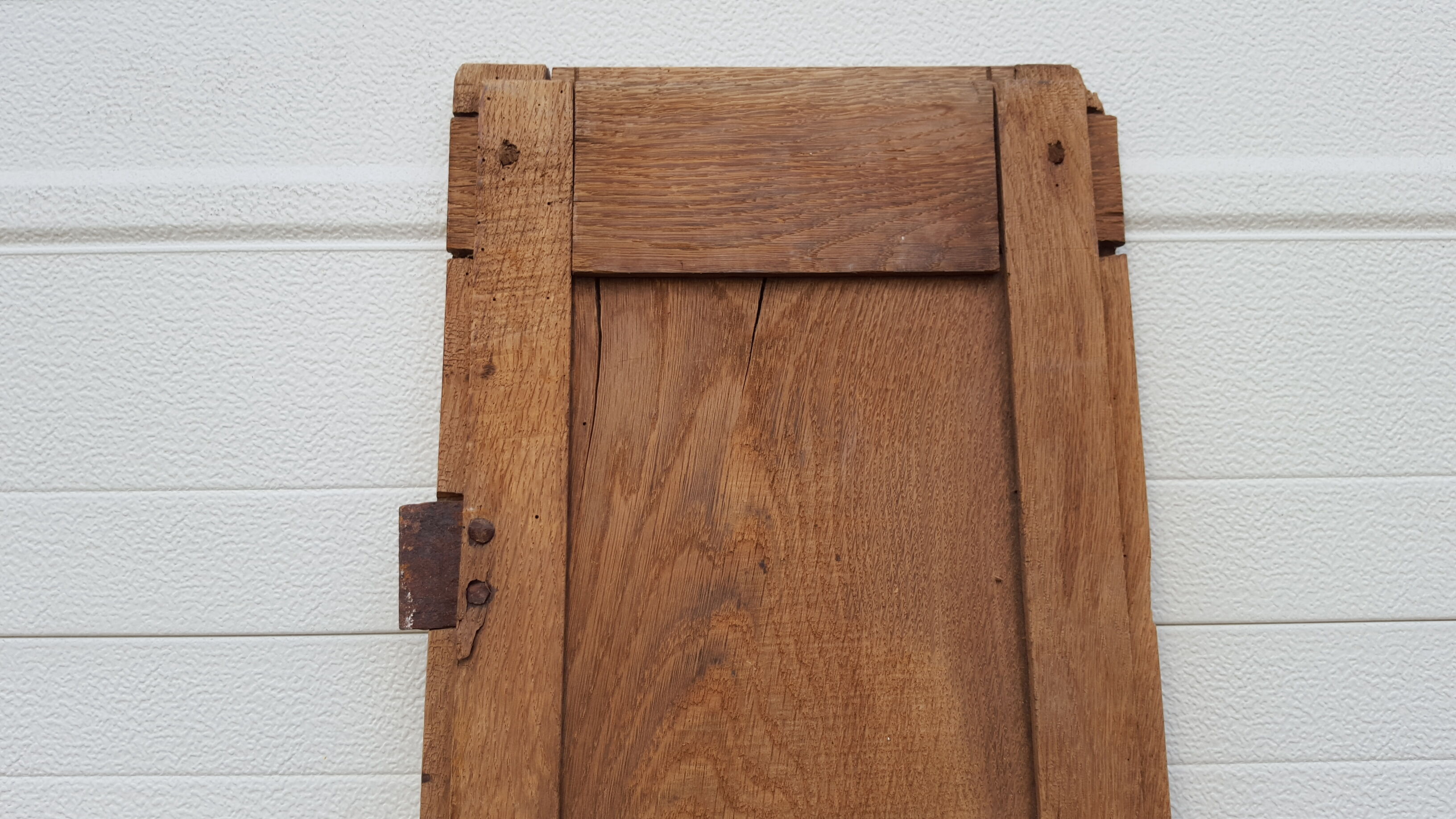 Ancient 18th century oak door patina mouldings