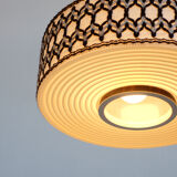 Vintage suspension in pvc, fabric and wool