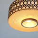 Vintage suspension in pvc, fabric and wool