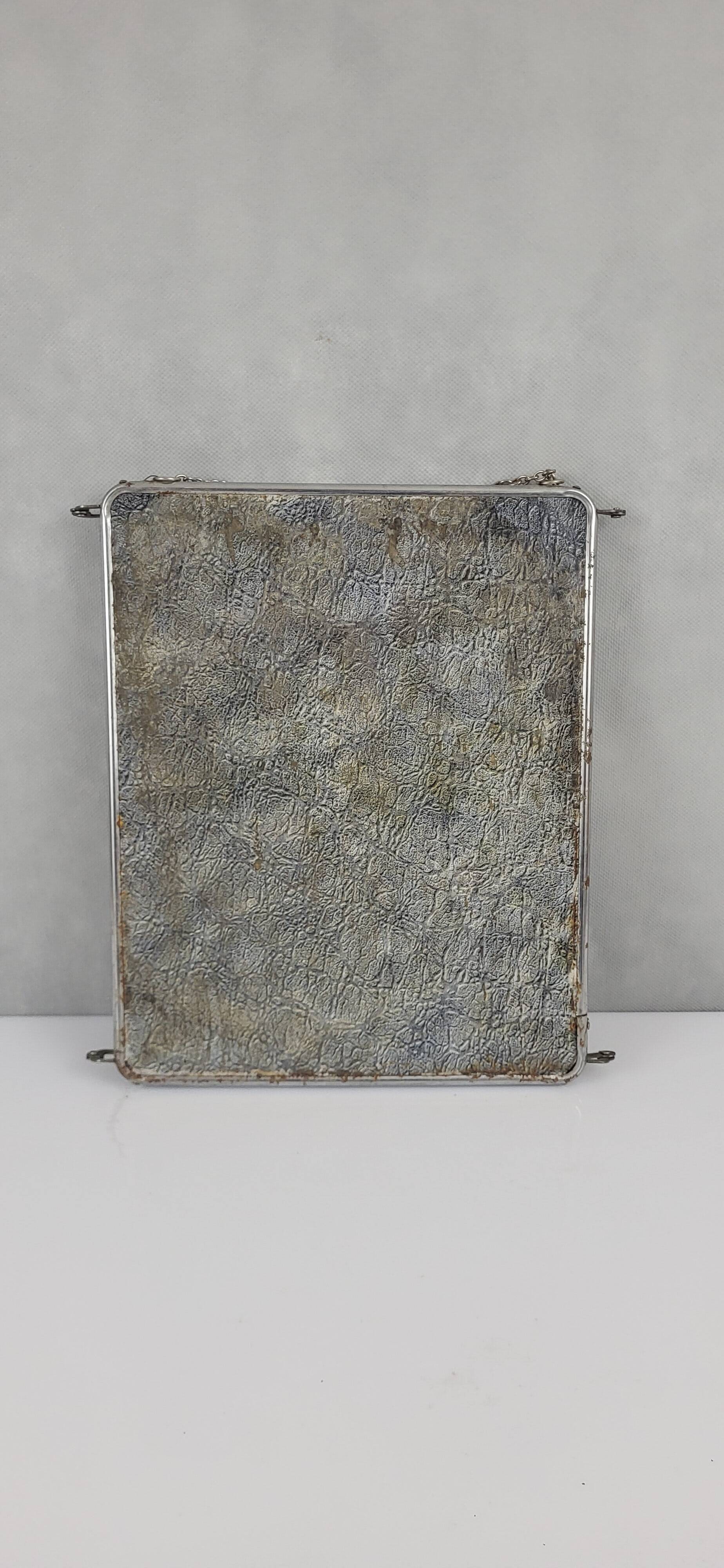 Vintage triptych mirror & barber's cabinet, 1930s