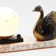 Lampe art deco cygne