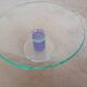 Montana glass footed bowl.Postmodern design