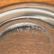 Set of 2 Danish glass bowls from the mid-century by Per Lütken for Holmegaard, 1960s.