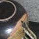Théière de potier en grès émaillé vintage
