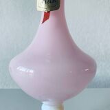 Vase en opaline rose