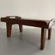 Wooden coffee table with a lovely square pattern, serving tray, 1960s, Germany.