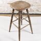 Large solid wood bar stool