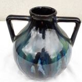 Signed stoneware vase