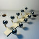 Space Age Metal Coat Rack 10 Balls Vintage 70s France