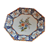 Assiette Rouen XIV, octogonale, peinte main