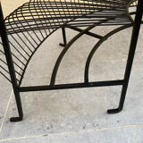 Etagère d'angle en fer forgé vintage