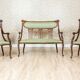Art Nouveau Living Room Set, 1910, Set of 3