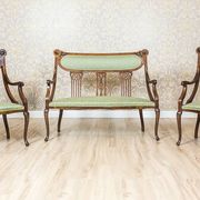 Ensemble de salon Art Nouveau, 1910, ensemble de 3 pièces