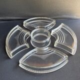 Compartmentalized servant tray with hors d'oeuvres (1)