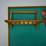 Mid-century wall mounted coat rack Czechoslovakia, 1970s