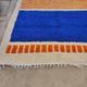 Handmade pure wool rug with colourful patterns 1.5/2.5 m