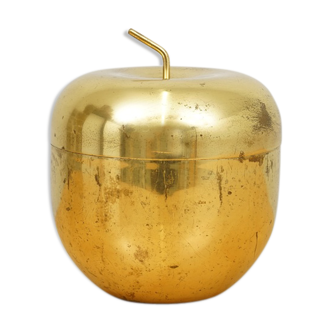 Brass ice bucket of Ettore Sottsass for Rinovel circa 1950