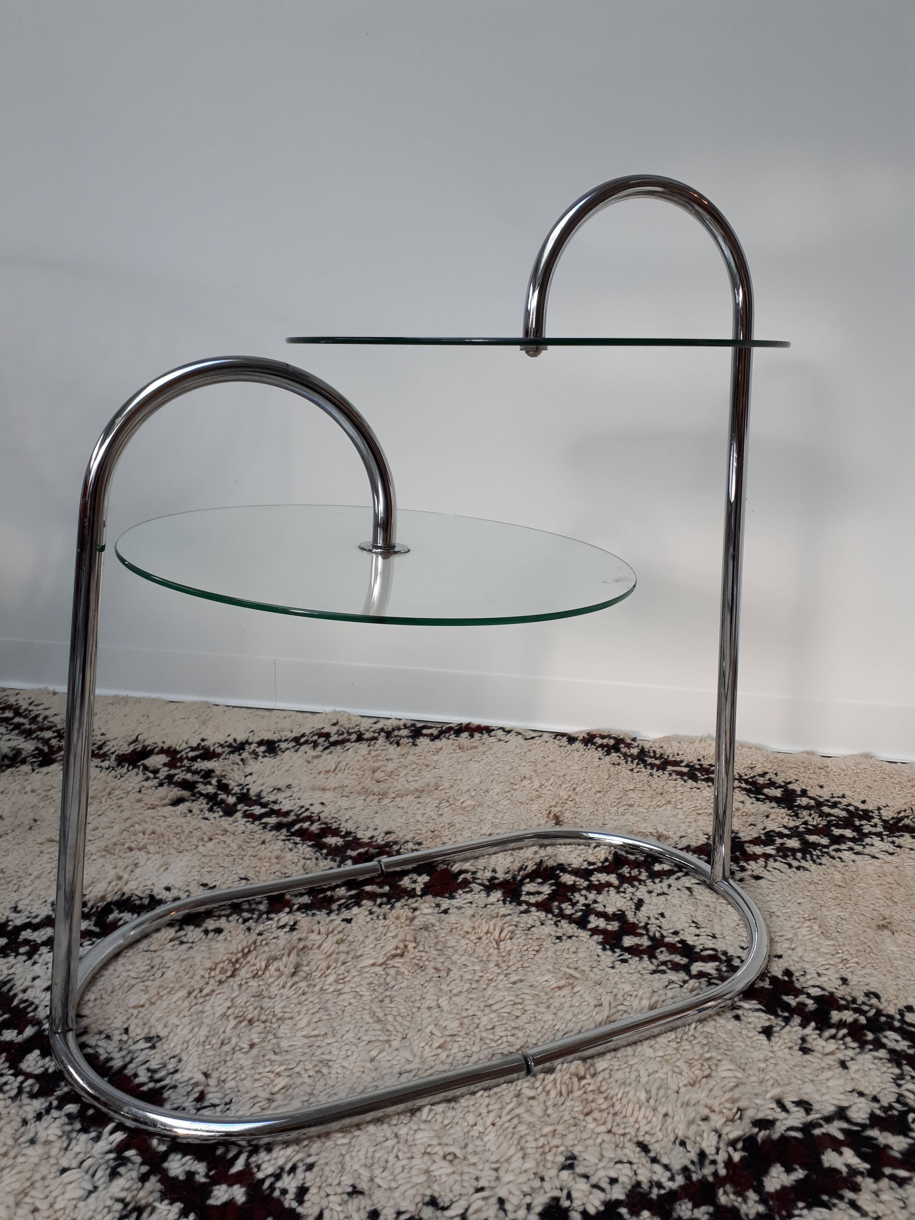 Pair of small design side of the 70 tables